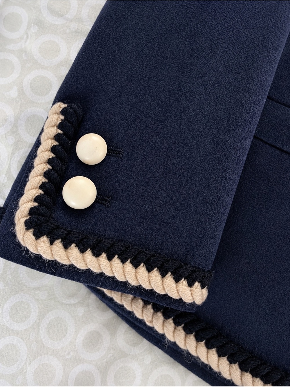 Saint Laurent vintage Rive Gauche Navy Wool
Braided Trim Blazer Made in France - Picture 5 of 8